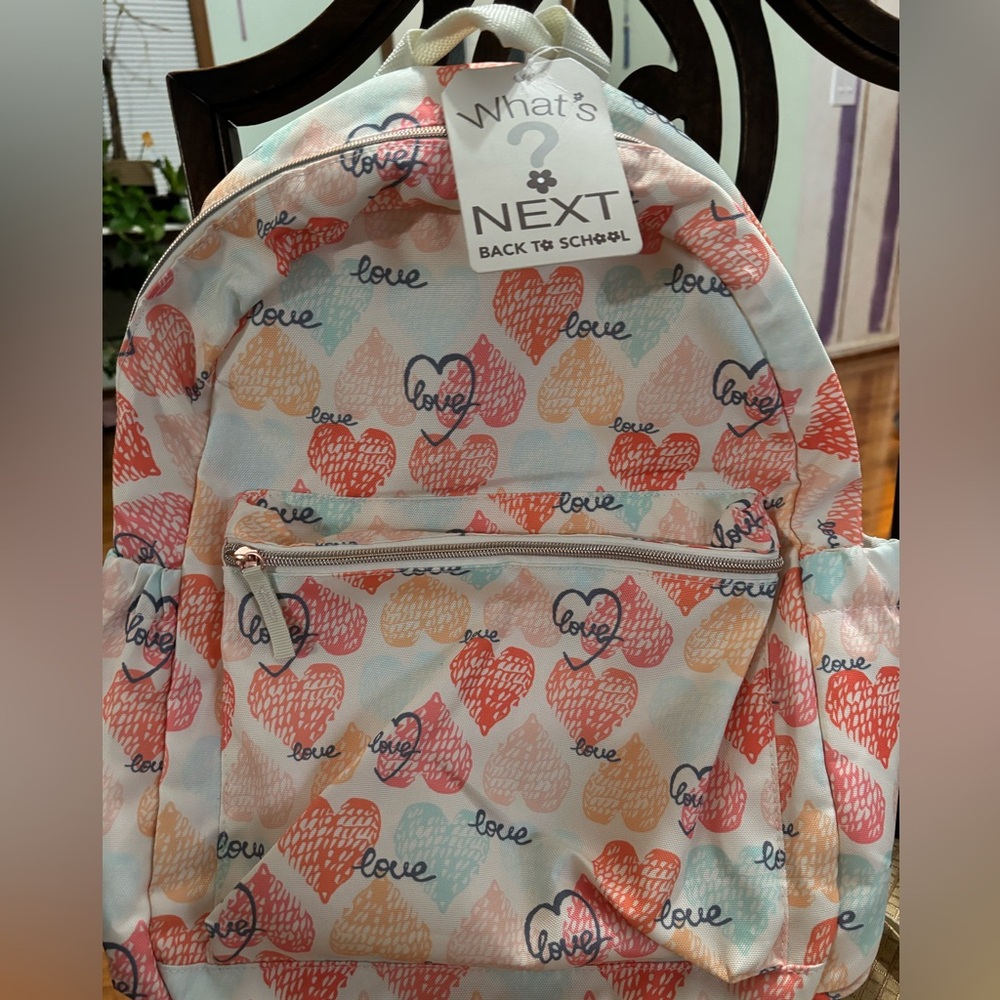 Heart Print Kids Backpack